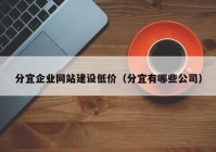 分宜企业网站建设低价（分宜有哪些公司）