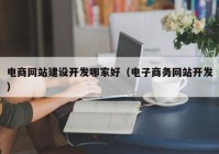 电商网站建设开发哪家好（电子商务网站开发）