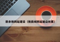 新余微网站建设（微商城网站建设效果）